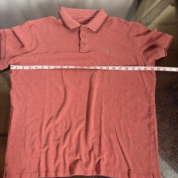 John Varvatos Star USA Polo Shirt Mens XL Peace Logo Embroidered Cotton Casual - Picture 5 of 7